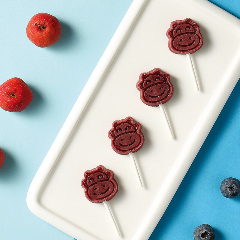 金晔 休闲零食小牛山楂蓝莓棒棒糖内含独立小包装棒108g/袋