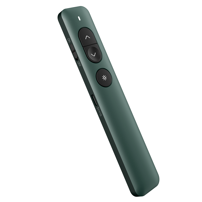 Deli Laser Pointer, Green Light Teacher's PPT Projection Pointer, Laser Page-Turning Pen, Electronic Pointer, Presentation Pointer, Wireless Presenter Remote, Courseware Pointer, Green NS100