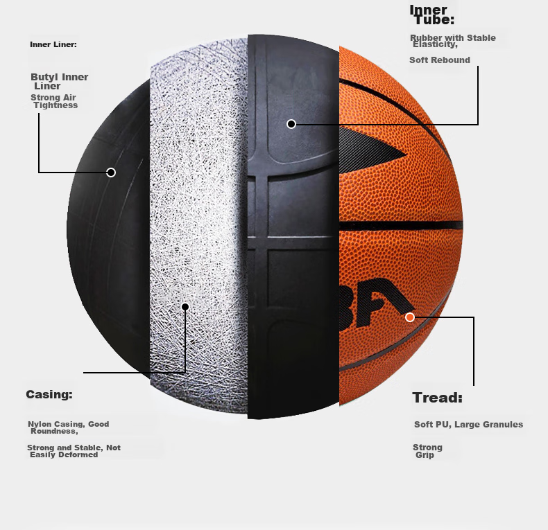 Li-Ning CBA Professional League Indoor And Outdoor Training Competition Size 6 Basketball, Women's Basketball LBQK576-1 8