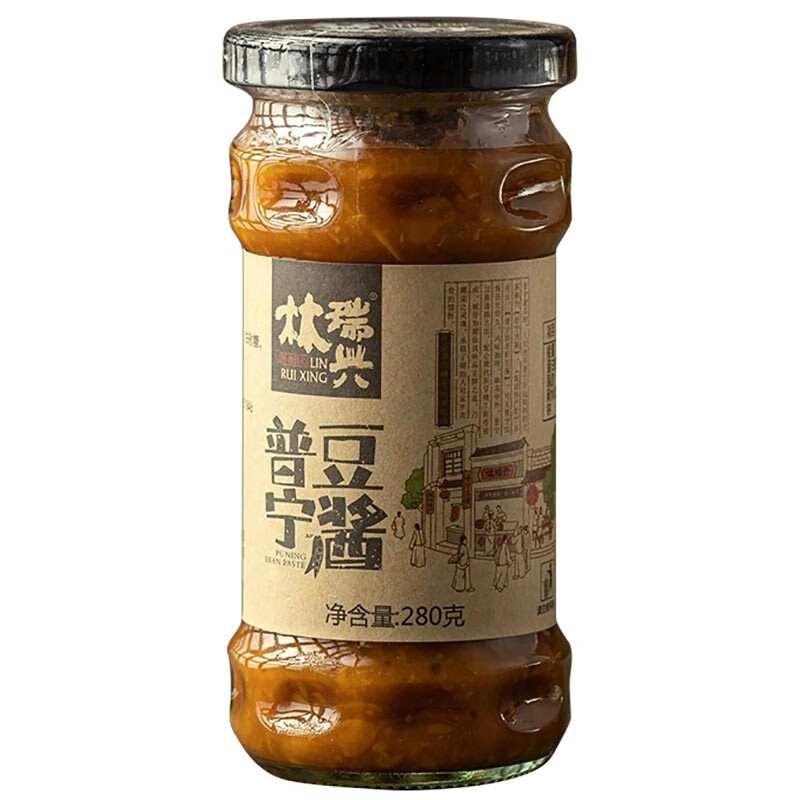 林瑞兴 普宁豆酱280g正宗潮汕特产普宁豆瓣酱蘸菜拌饭拌面酱黄豆酱