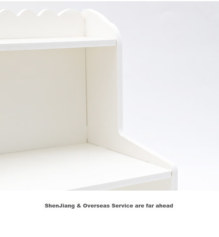 Ourunzhe Storage Rack, Desktop Organizer Shelf, Multi-Layer Storage Rack for Cosmetics, Small Shelf, White Double-Layer Medium Size 9