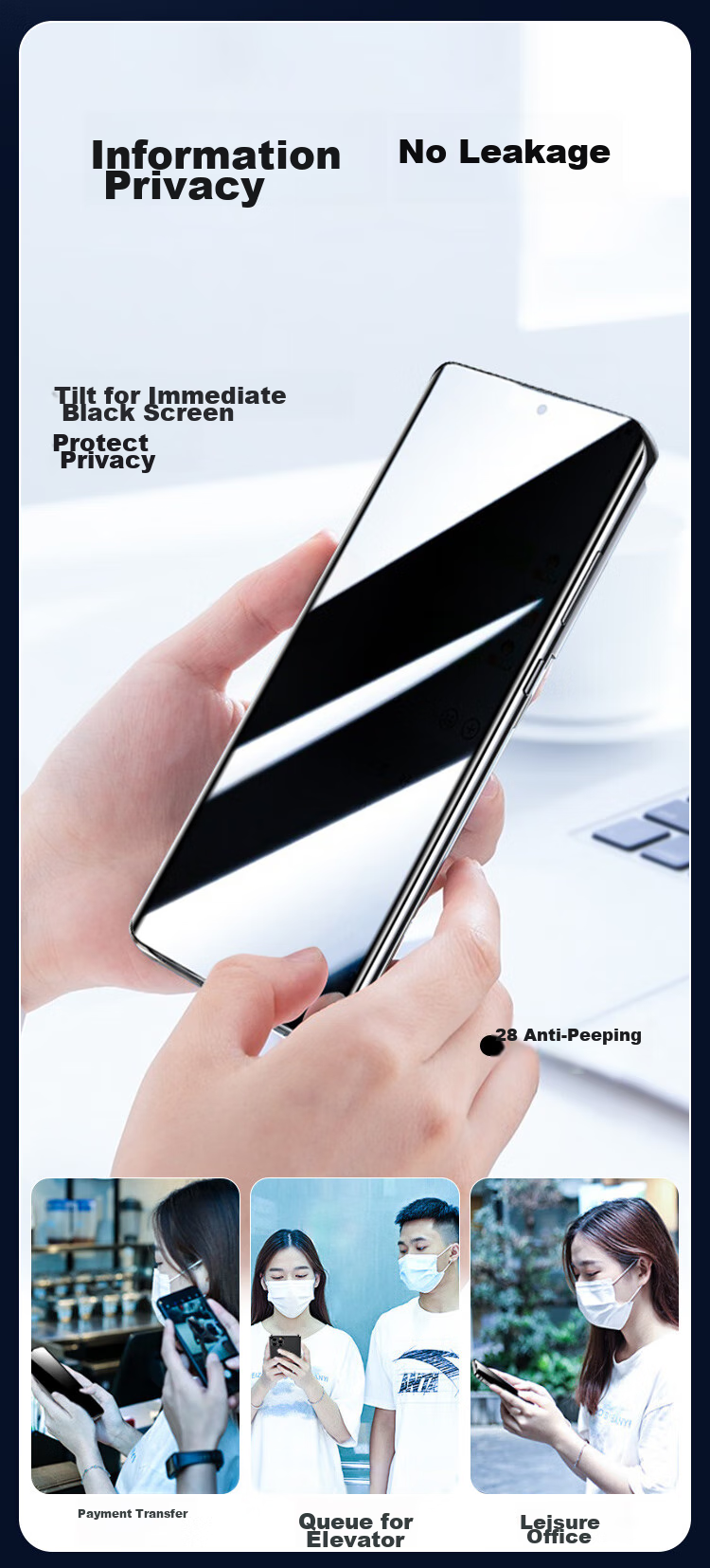 KOOLIFE Privacy Screen Protector for Huawei Nova 12 Pro/Ultra, Anti-Peeping Tempered Glass Film for Nova 13 Pro, Ultra-Thin HD Full Coverage Anti-Drop Fingerprint Resistant Protective Film 5