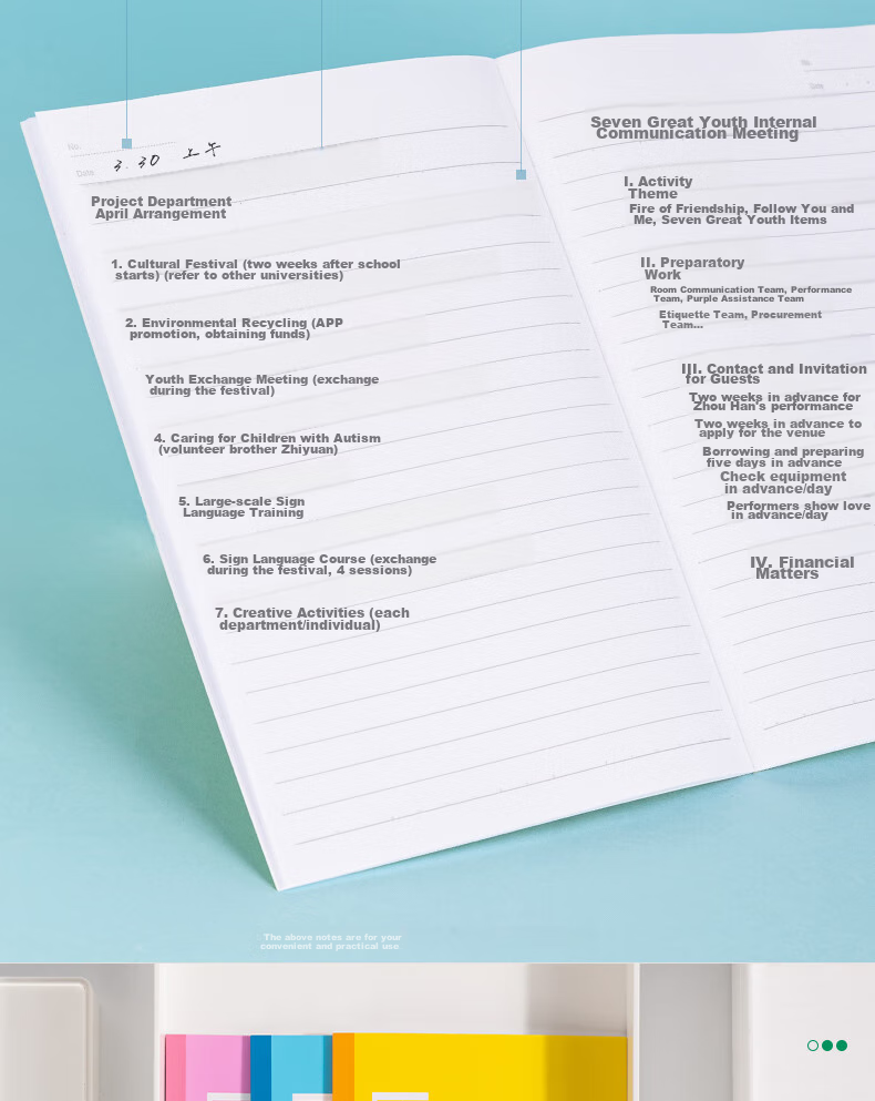 Deli 12 A5 Notebooks, 30 Sheets Each, Wirebound Soft Cover, Memo Pads/work Notebooks/diaries, Stationery Office Supplies, 7667 11