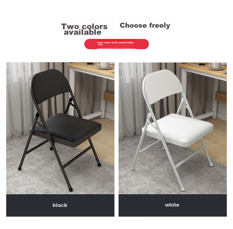 Fanshe Folding Office Chair, Breathable, Conference Training Chair, Simple Writing And Negotiation Reception Chair with Backrest for Home Use 3