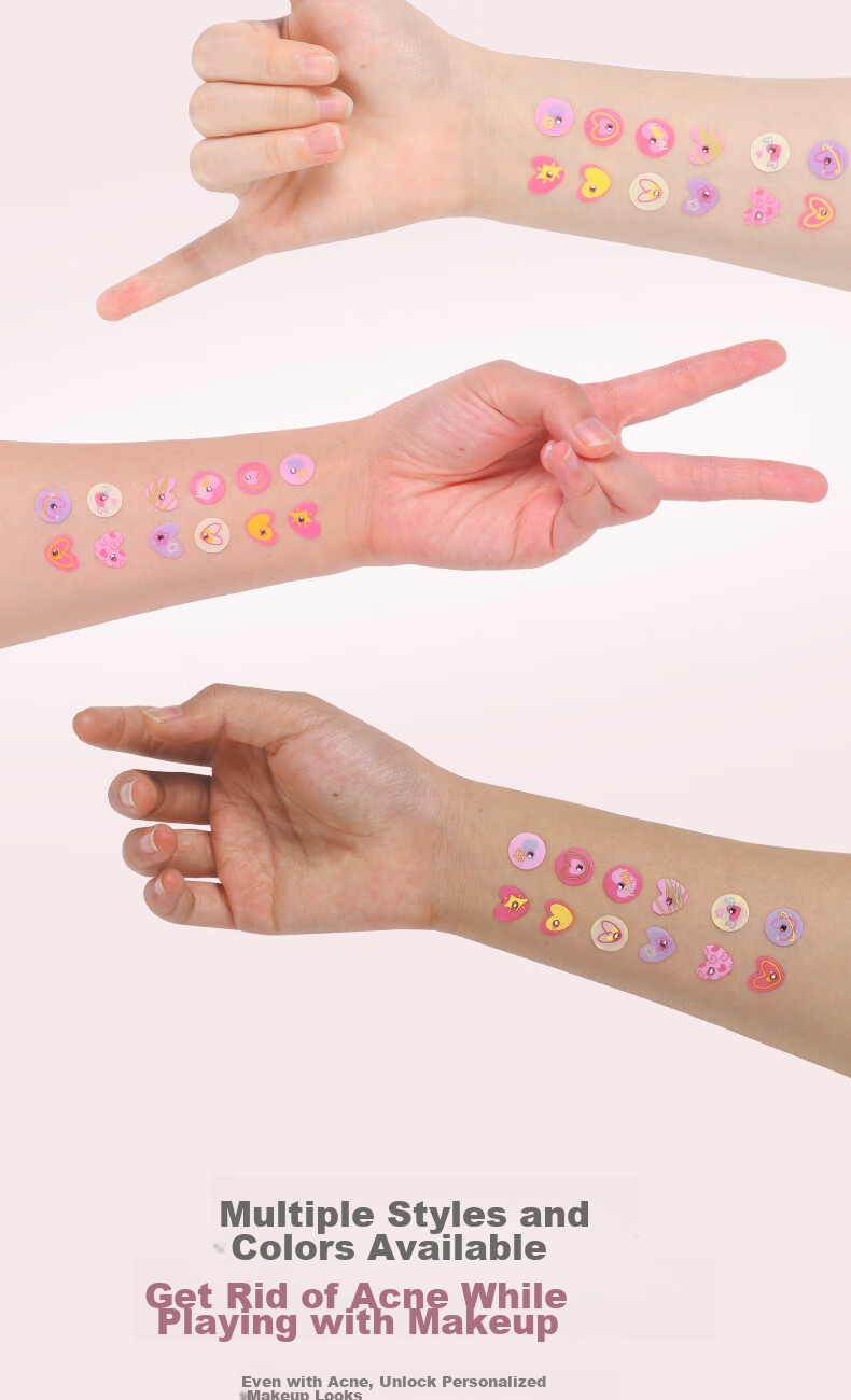 Yaozhi Acne Patch for Women, Concealing, Lightweight, Waterproof, Breathable, Gentle, Soothing, Acne-Fighting, Day And Night Use, Guima Jingling, 36 Patches 9