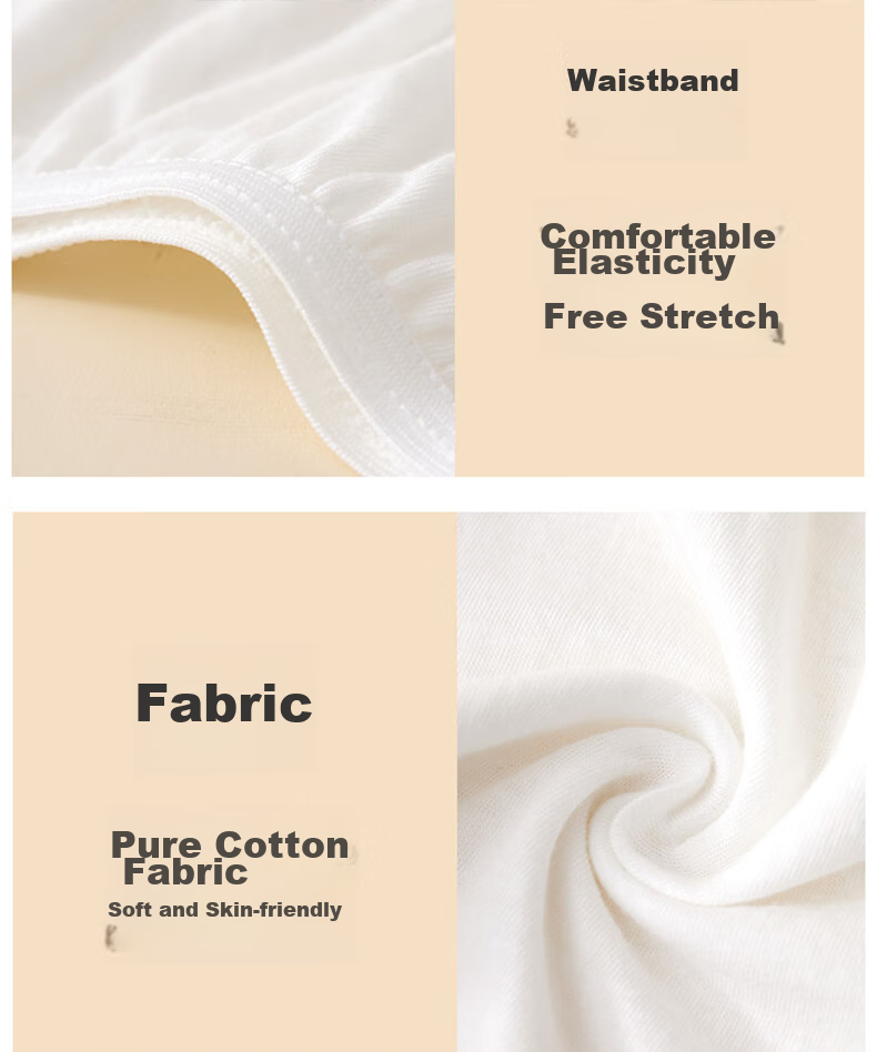 LangSha Disposable Men's Underwear, 5-Pack, Pure Cotton, No-Wash Sterilized, for Business Trips And Travel, Boxer Briefs, White Daily Disposable Underpants for Me 17