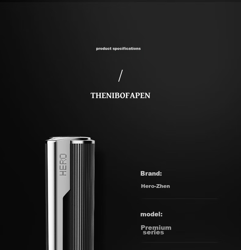 HERO Fountain Pen, Zhenpin Series Light Luxury Ink Pen, Water Wave Blue Ink Gift Box, High-End Signature Pen for Women, Gift for Leaders And Teachers, Exquisite Present 11