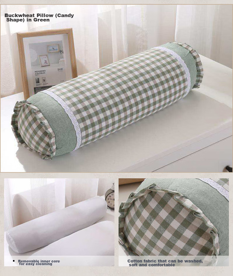 Hengyuanxiang Buckwheat Pillow, Deep Sleep Cervical Pillow, Single Sleeping Whole Head Pillow Core, Pure Buckwheat Hard Long Headrest, One Piece 12