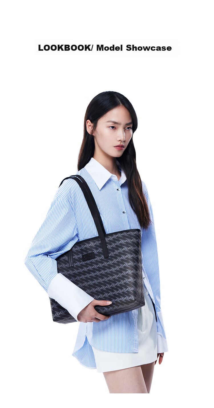 OMTO Truffle Black Tote Bag, Large Capacity Women's Handbag, Office Commute Handheld Shoulder Bag, Laptop Bag, Birthday Gift for Wome 4