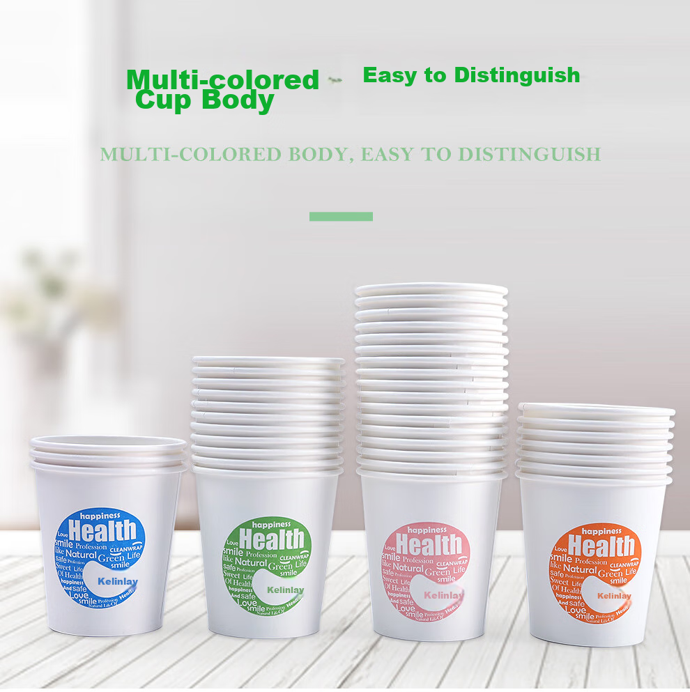 Kelinlai Disposable Paper Cups, 200ml Thick, 100-Pack for Home Use, Coffee, Office, Commercial And Drinking Water 4