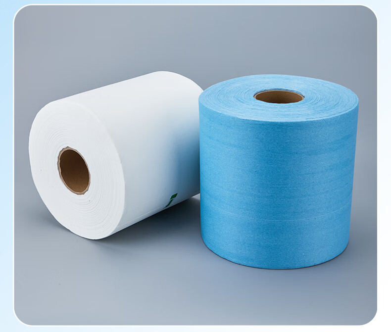 Buran Dust-Free Industrial Wiping Paper Oil Absorption Lab Wipes 25x38cm 500 Sheets/Roll Blue 17