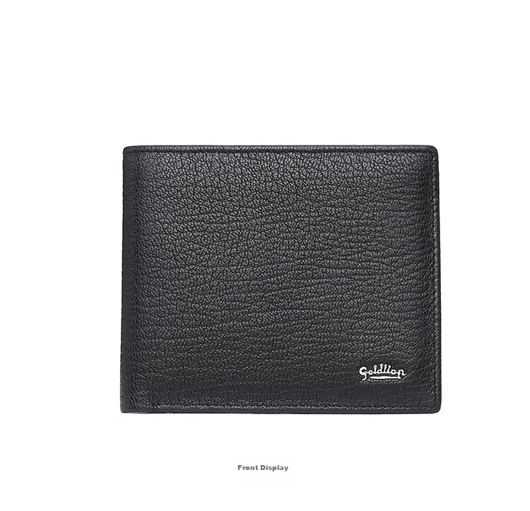 Goldlion Men's Wallet, Sheepskin Clasp, Short Bifold Billfold, Gift Box, Birthday Present 9