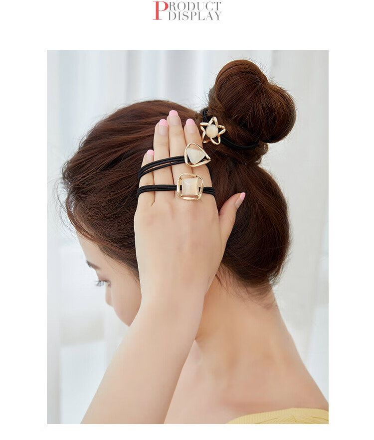 CHIMERA Rhinestone Hair Tie, High Elasticity Butterfly Band, Bun Maker, Hair Rope for Women, Mid-Autumn Festival Gift 5