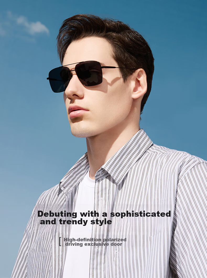 HLA Polarized Sunglasses, High-End Sunglasses for Men, Outdoor Driving UV Protection Glasses Gift 242 1