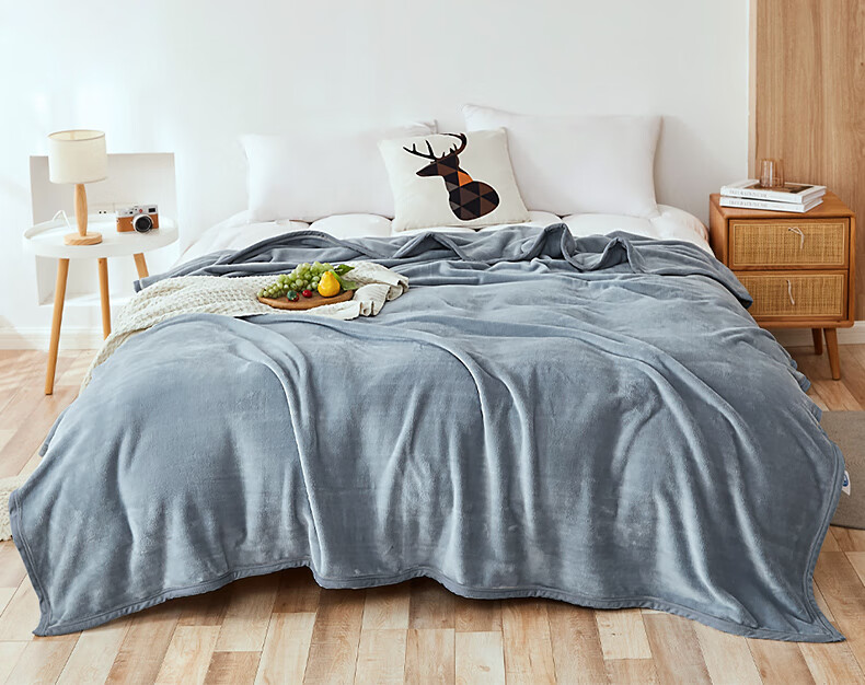 Hengyuanxiang Ultra-Soft Flannel Blanket, Thickened Winter Nap Air Conditioning Blanket, Single-Person Shawl Blanket, 180*200cm 2