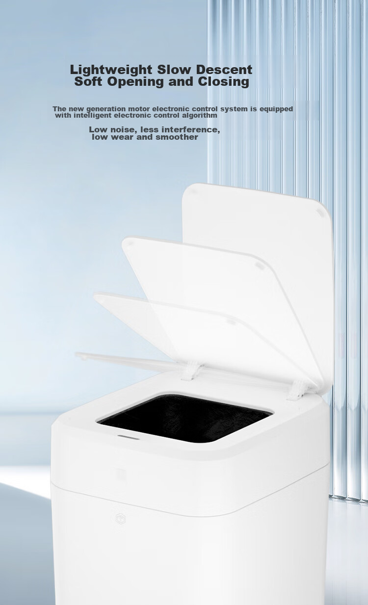 JD Original Smart Sensor Trash Can with Automatic Bagging, Narrow Garbage Bin for Living Room, Bedroom, Kitchen And Bathroom, 10L 14