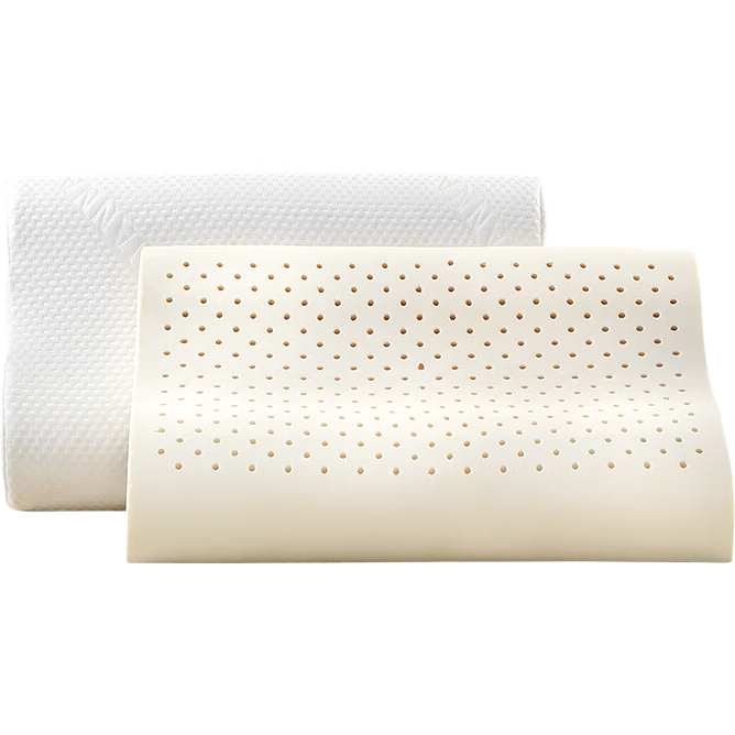 FUANNA 94% Latex Content, Imported Thai Core Latex Pillow for Adults, Cervical Spine Support Pillow, Gift, Single Piece, 58*39cm