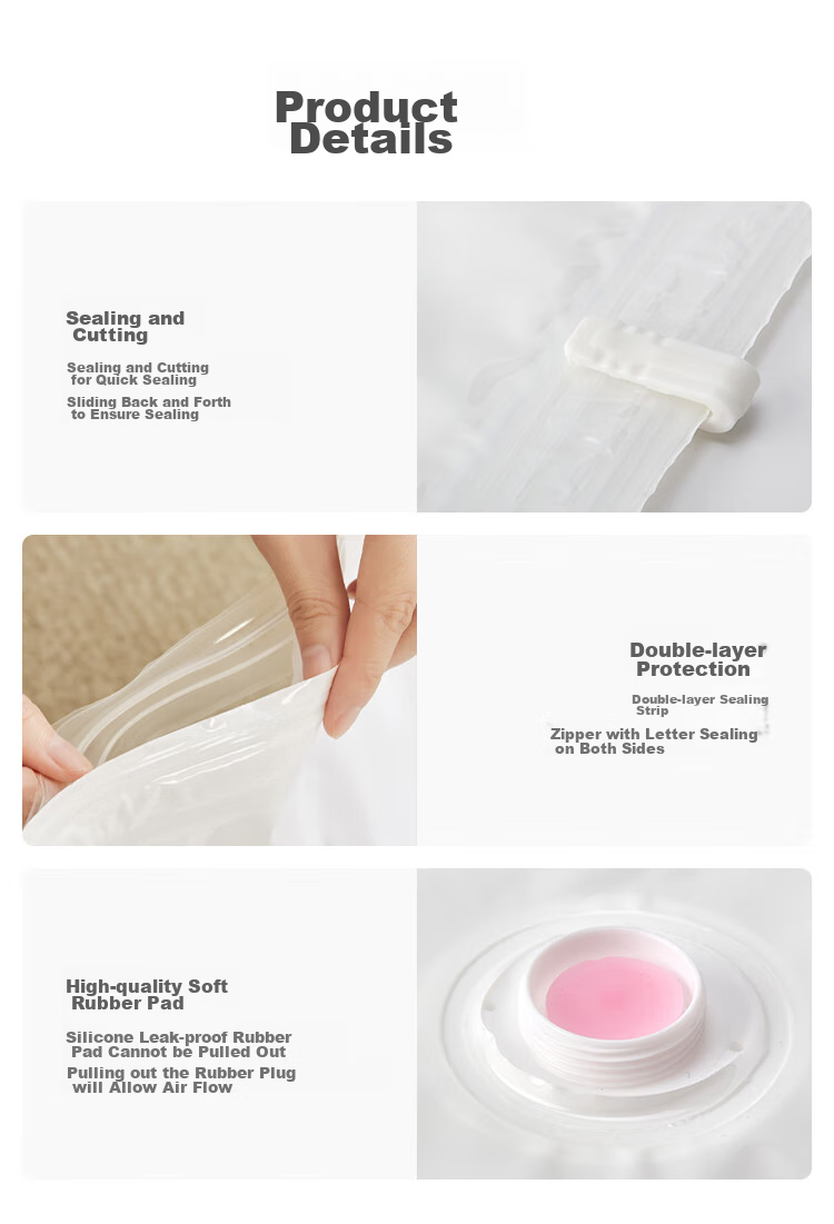 DR.STORAGE [Xiaohuan Ya Series] Vacuum Storage Bags Compression Bags 14-Piece Set [4 Extra Large 5 Medium 3 Small 1 Hand Pump 1 Electric Pump] 8