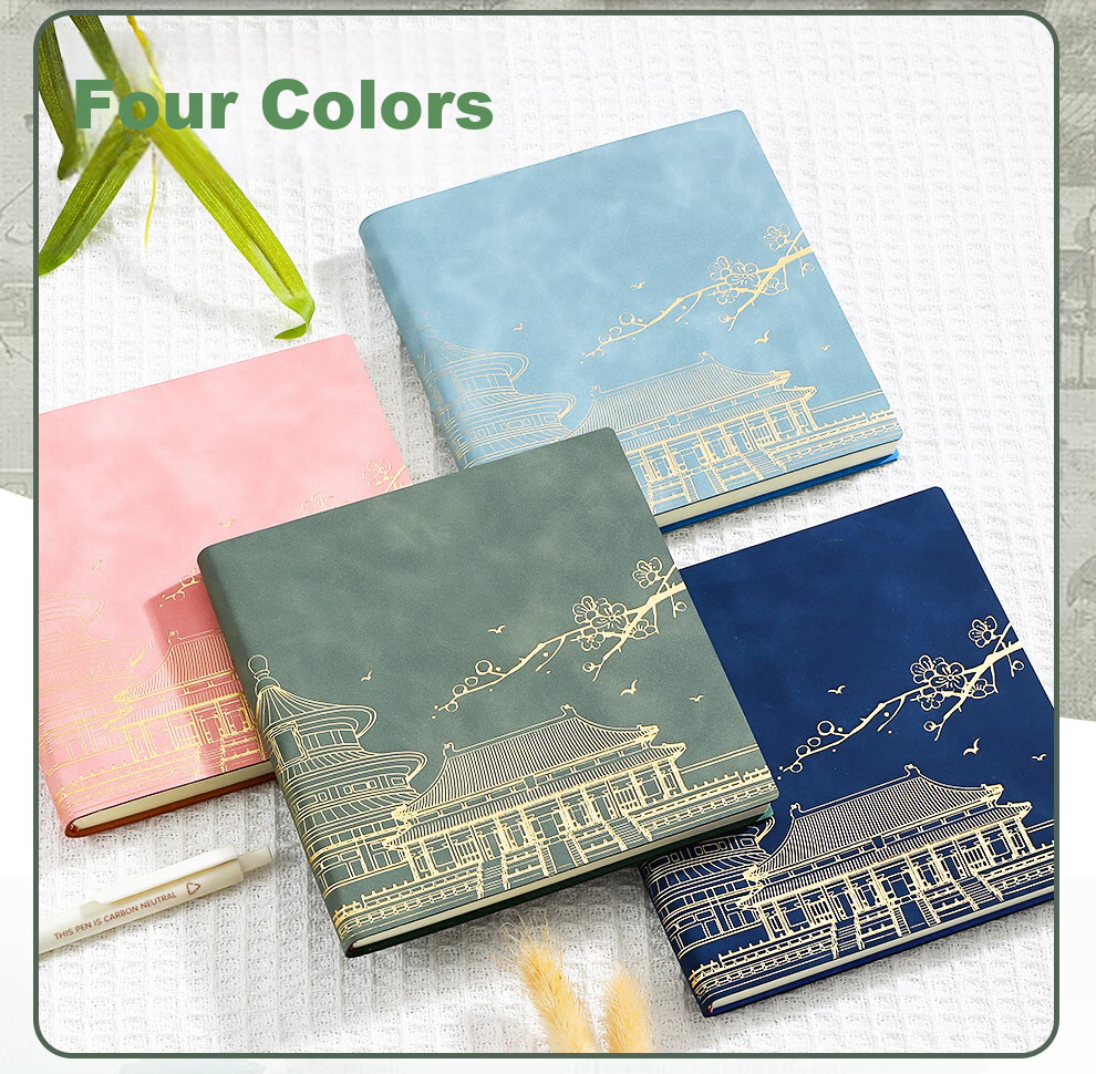 Longe Travel Stamp Collection Book, Stamp Museum Collection Album, High-Quality Blank Journal, Nanjing Beijing Chongqing Scenic Spot Check-In Souvenir Book, Forbidden City Tourism Observation Notebook 6