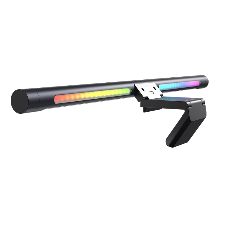 ThundeRobot Screen Hanging Lamp L1pro Computer Monitor Hanging Lamp Student Dorm Essential RGB Sound-Picking Backlit Lighting Effects Full Spectrum Eye Protection Smart Fill Light Gaming Desktop Reading Desk Lamp