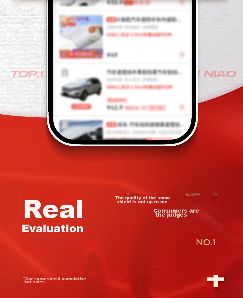 Xianniao Car Front Windshield Snow Cover, Thickened Half Cover, Winter Season Anti-Snow, Anti-Frost, Anti-Freezing Glass Cover 1