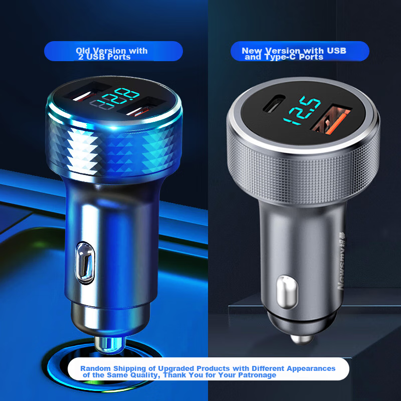 Newsmy Car Charger, Super Fast Charging, Apple Fast Charging Head, Car Charging Adapter C39