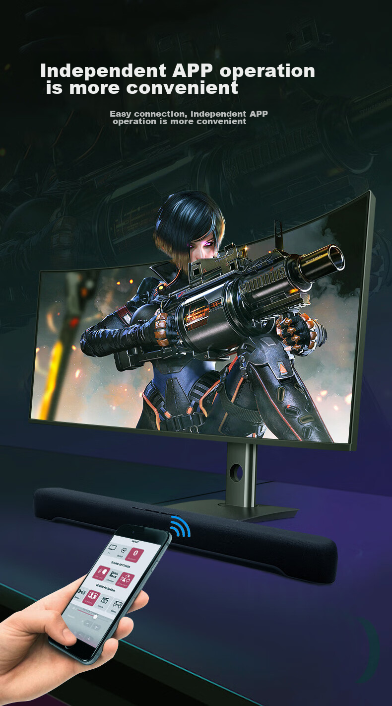 YAMAHA SR-C30A Virtual 5.1 Channel Soundbar, Computer Speaker, Bar Speaker for Home TV, Gaming Speaker 5