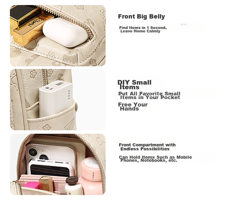 AILUXI Early Autumn Travel Mini Backpack, Niche Bag for Women, Students, Commuters, Small Lightweight Birthday Gift 11