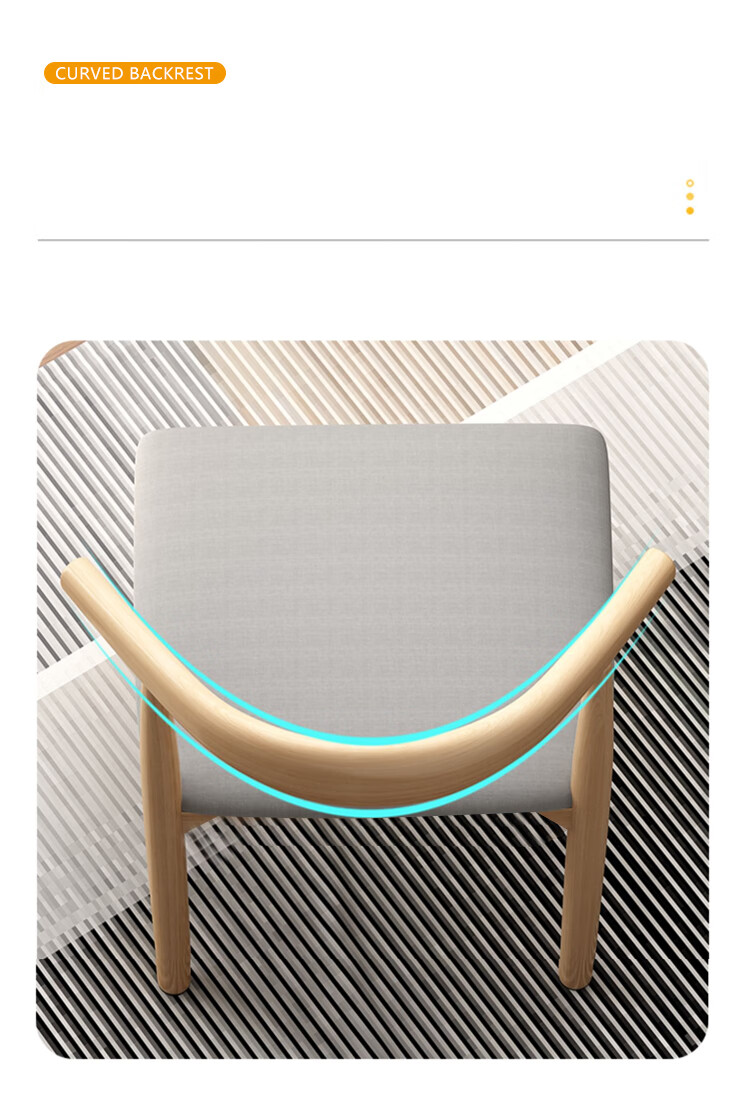 Huakaizhixing Chair, Backrest Dining Chair, Home Horn Chair, Nordic Office Chair, Creative Light Luxury Dining Table Chair, CY136 Coffee Color 13
