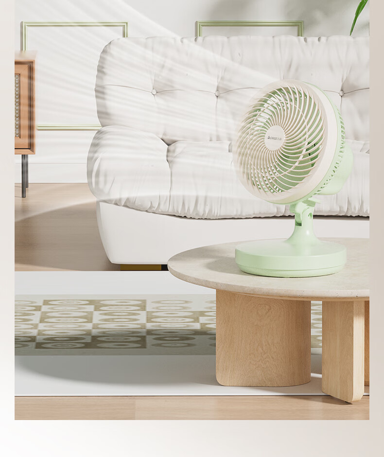 CHIGO Electric Fan/Table Fan/Small Fan/Desktop Fan Home Student Dormitory Office Quiet Energy-Saving Oscillating Small Fan 11