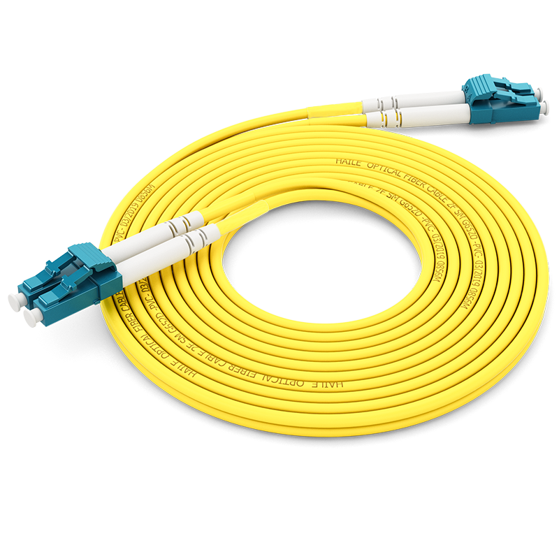 HAILE Telecom Grade Single-mode 10G Fiber Optic Patch Cable Single-mode Dual Core Φ2.0 (LC-LC, 9/125) 5m Fiber Optic Pigtail HJ-2LC-LC-S5