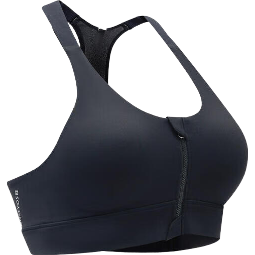 DECATHLON Women's Sports Bra, Wireless, Push-Up, Shock-Absorbing, Anti-Sagging, for Running, Beautiful Back Design - 4050490-L