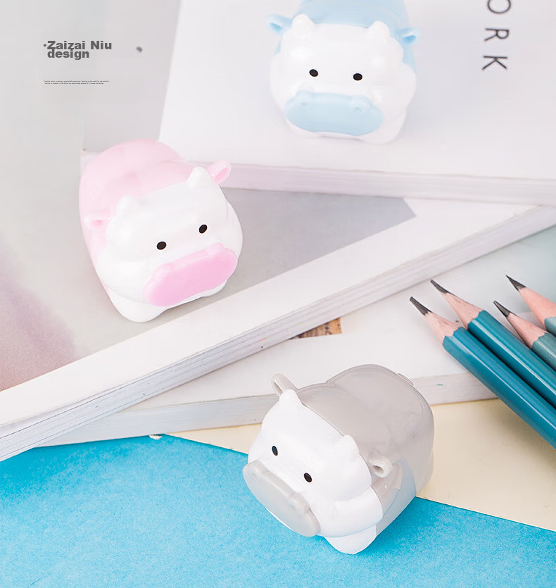 Deli 12-Pack Cartoon Pencil Sharpener for Students, Sealed Door Design, Rotating Blade, Exam Stationery, Children's Birthday And Graduation Gift for Boys And Girls 6