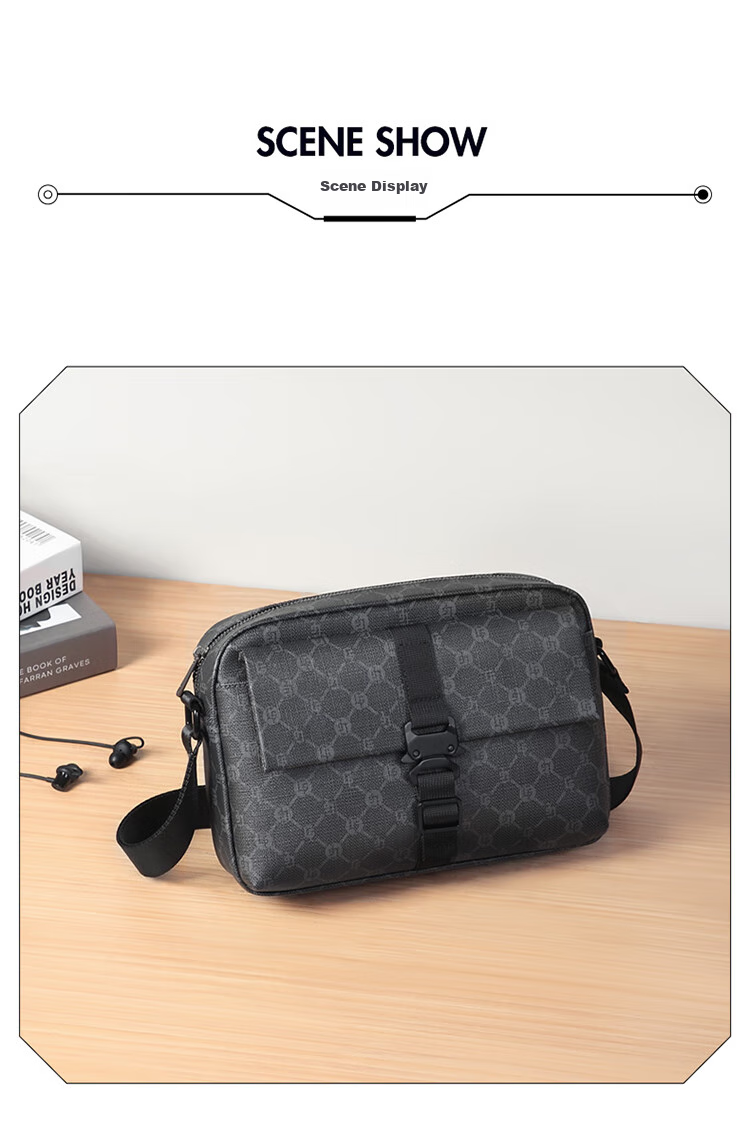GOLF Shoulder Bag for Men, Casual Crossbody Bag, IPad And Phone Pouch, Durable Printed Business Commuter Small Square Bag 12