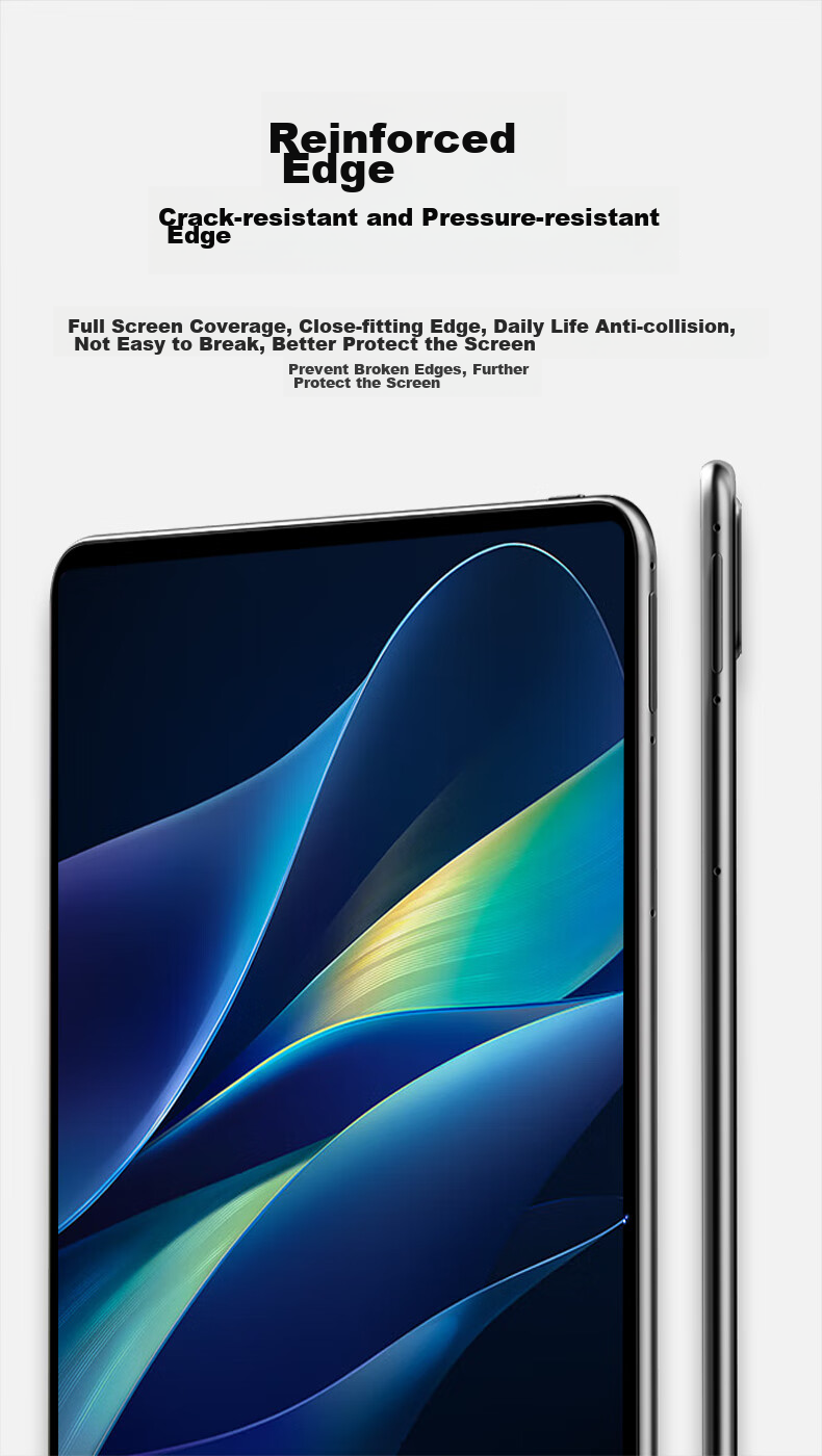 CangHua Tempered Glass Screen Protector for Vivo Pad Air 11.5-Inch, IQOO Pad Air Tablet Protective Film, Full Coverage High Definition Anti-Fingerprint Screen Protector 8