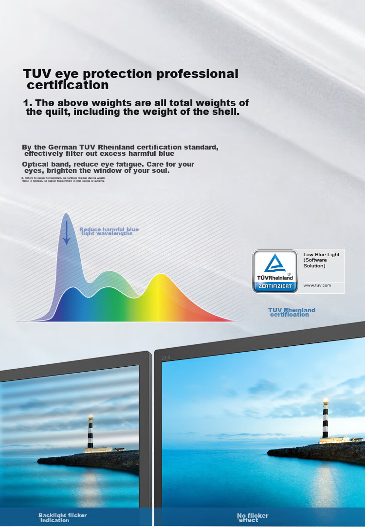 PHILIPS 19.5-Inch High-Definition Monitor TUV Low Blue Light Eye Protection No Flicker VGA+HDMI Wall-Mountable Office Computer Display Screen 201S8LHSB2 6