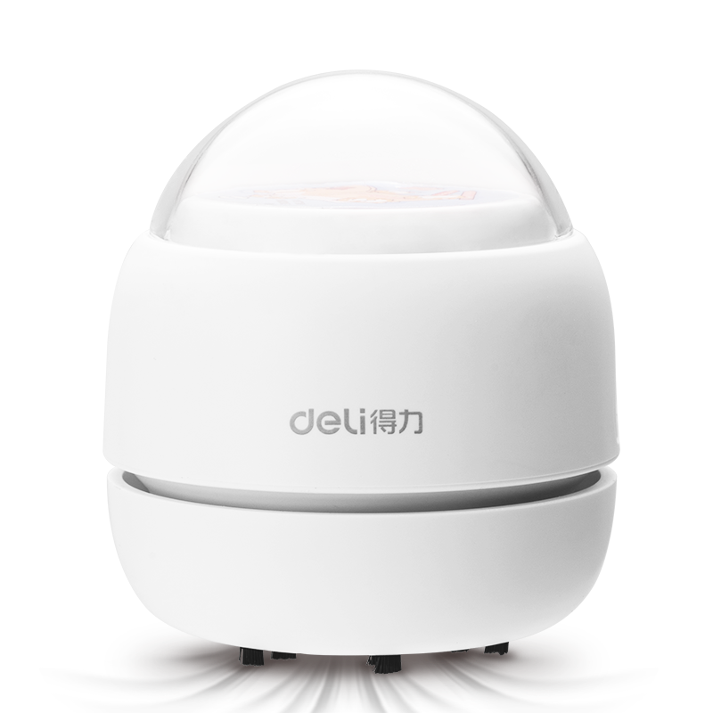 Deli [Children's Day Gift], Powerful Suction Brush Mouth, Desktop Vacuum Cleaner, Mini Keyboard Dust Remover, Eraser Debris Cleaner, Student Supplies, White 18891