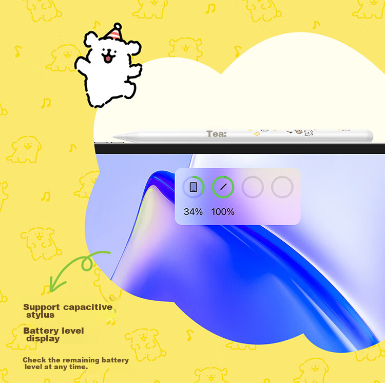 BASEUS Capacitive Stylus for IPad, Apple Pencil [Line Dog] Compatible with 2026 Pro/Air8/Mini/iPad11 Tablet Touch Screen Writing Pen Apple Pencil 15