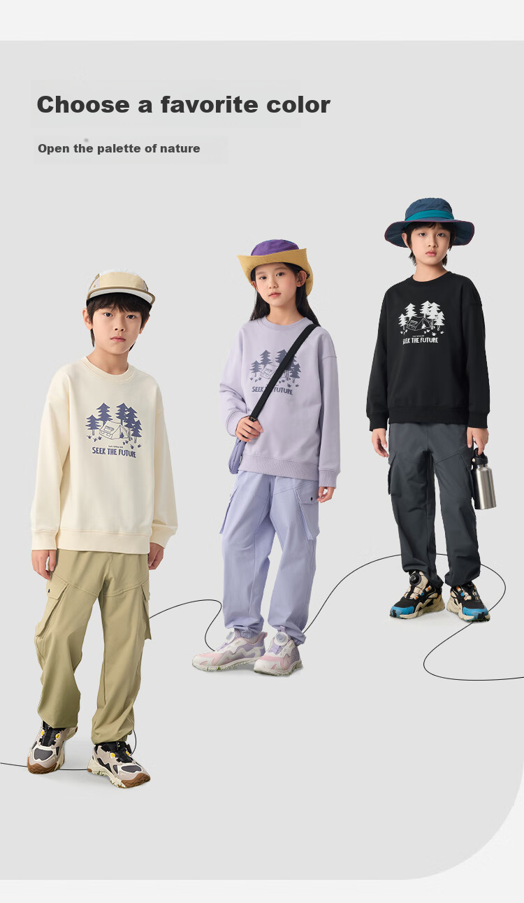 BALABALA Children's Clothing, Kids' Long-Sleeve Sweatshirt, Boys And Girls Spring Wear, Round Neck, Loose-Fitting Comfortable Top, 208125121206 9