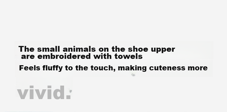 Bananain [Wang Yibo's Choice], Fluffy 520H Zoo-Themed Slippers, Unisex, Warm, Antibacterial, Odor-Resistant, for Autumn And Winter 12