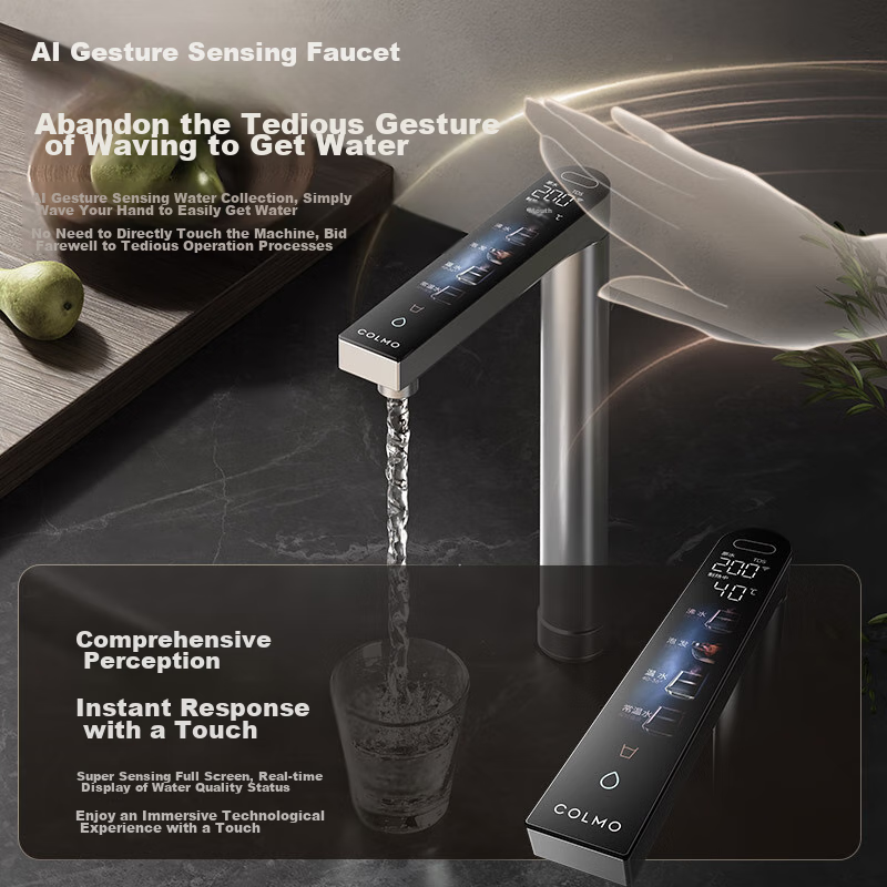 COLMO Water Purifier Black Pearl Integrated Hot Water And Purification System, 800G Household Kitchen Heating Direct Drinking Under-Sink Purifier, Specialized for Kitchen Use, Under-Counter, No Scale Inhibitor, RO Reverse Osmosis RC119