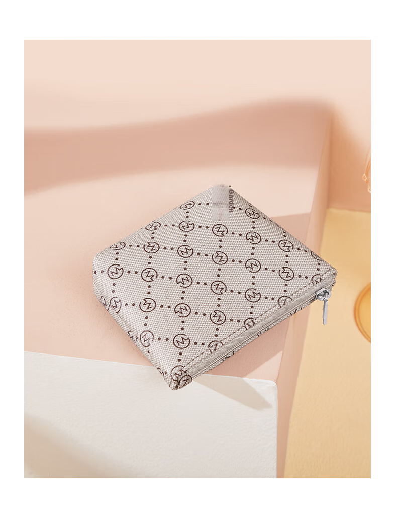 GOLF Card Holder, Women's Fashionable Retro Printed Purse, Large Capacity Ladies' Coin Purse, Birthday Gift Box Set 18