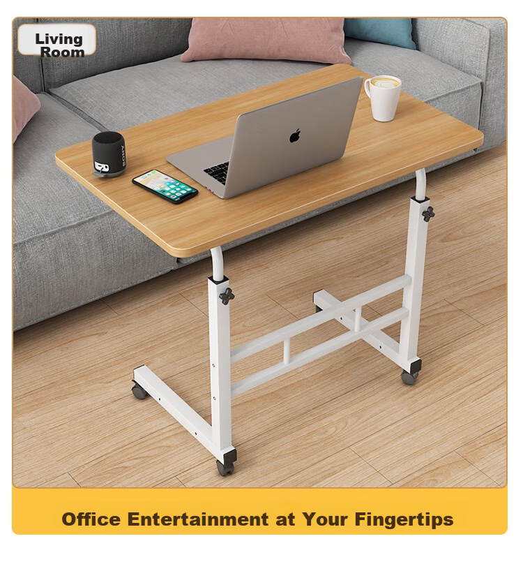 Anerya Computer Desk, Movable, Modern And Simple, Suitable for Small Apartments, Height Adjustable Small Table, 80x40CM, Pure White Color 15