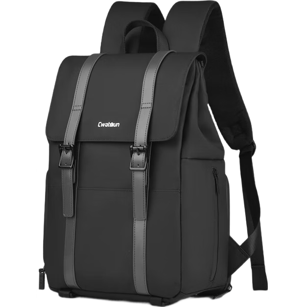 CWATCUN Camera Backpack, Casual Commuter Anti-Collision Photography Bag, Compatible with Fuji, Sony, Canon, Stylish Backpack Suitable for Men And Wome