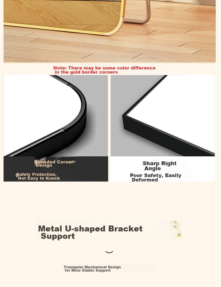 Anerya Floor Mirror, Home Wall-Mounted Full-Length Mirror, Popular Wall-Hanging Mirror, Bedroom Wall-Mounted Dressing Mirror 8