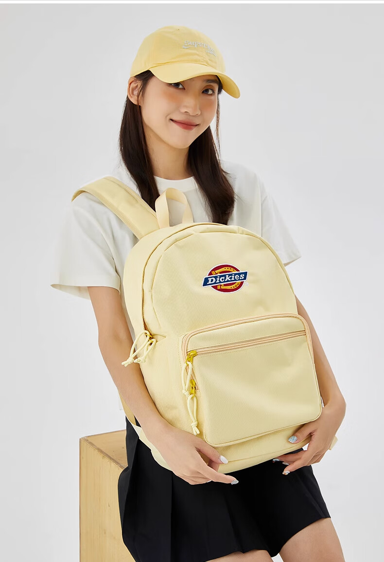 Dickies Women's Backpack DK Schoolbag with Multiple Compartments, Large Capacity, Can Hold Many Items, Suitable for Middle And High School Students, Travel Bag 16
