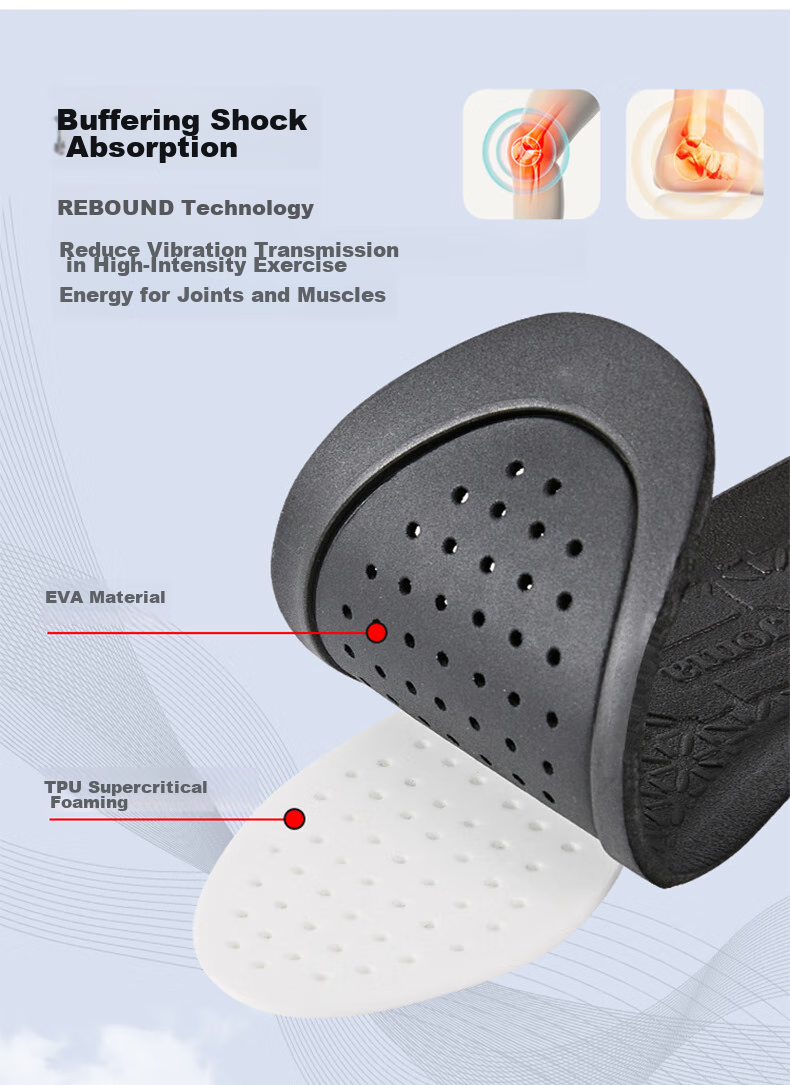 JOMA Full-Length Cushioning And Rebound Sports Insoles for Soccer And Basketball, Non-Slip Breathable Athletic Foot Pads, Black, Size 45 4