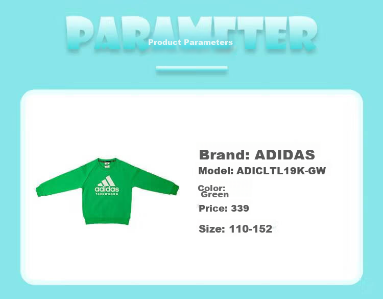 Adidas Children's Wear, Autumn And Winter Inner Layer Sweatshirt Pullover, Long-Sleeve Top ADICLTL19K, Pink/white, Size 128 13