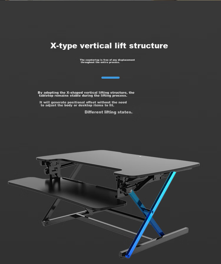 Loctek Adjustable Standing Desk with Folding Top, Height Adjustable Workstation for Sitting And Standing Alternately, M2S Elegant White 14