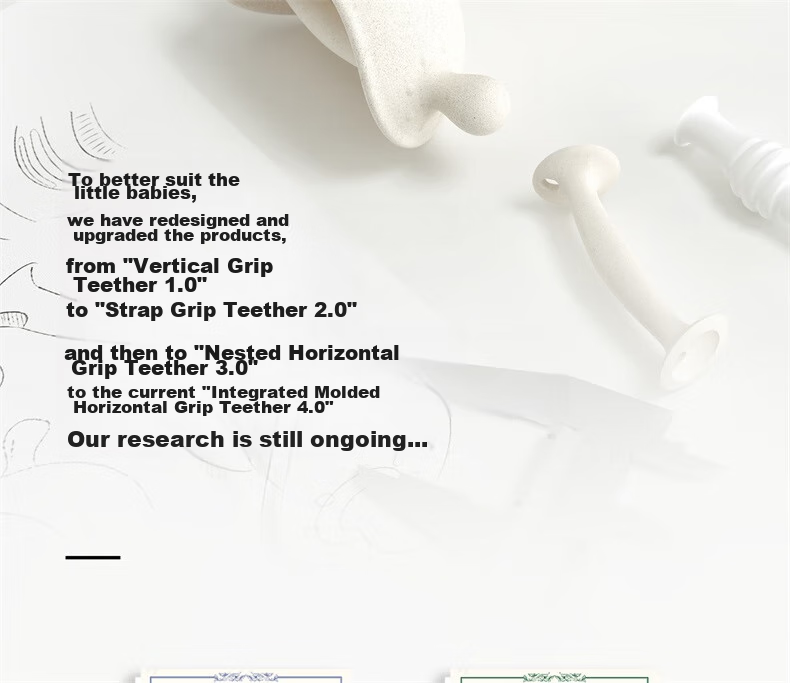 Garkoko Teether for Babies 2-3 Months And Above, Anti-Thumb Sucking, Soothing Silicone Teether for Infants And Toddlers 39